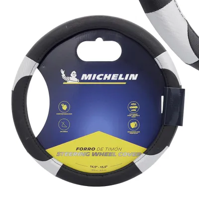 Produktbild von MICHELIN Lenkradbezug M 36,8-39,4 cm, Schwarz/Grau