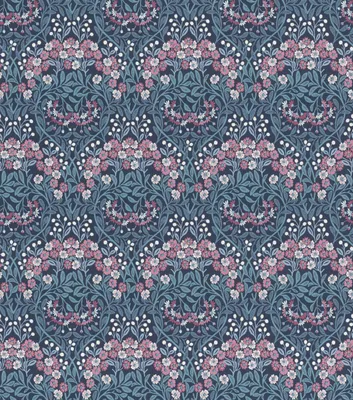 Produktbild von Rasch Blümchen Vliestapete in Blau-Dunkelblau Selection 710038