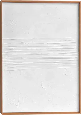 Produktbild von Wandbild - Braun - Weiß - 50 x 70 cm - mit Gipsstruktur - Horizon