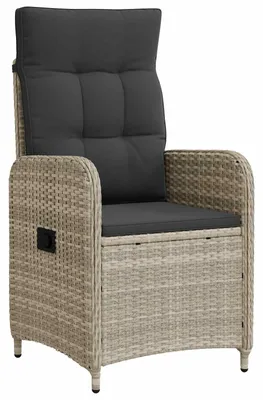 Immagine prodotto di vidaXL Sedia da giardino regolabile, grigio chiaro e grigio scuro