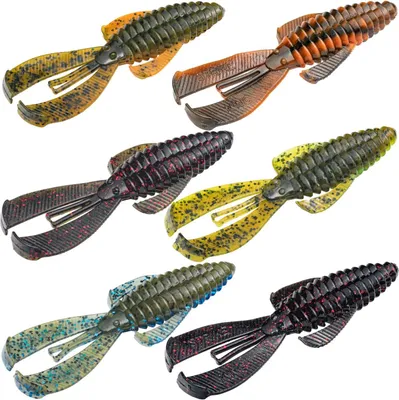 Produktbild von Strike King Rage Bug 10cm - 7 Gummikrebse, Strike King Farbe:Black Neon