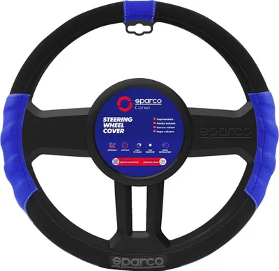 Immagine prodotto di Coprivolante Sparco SPC1108, universale, auto, blu, poliestere, 38 cm