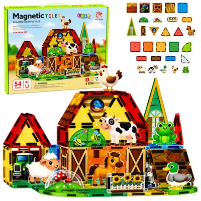 Image de Blocs de construction magnétiques Ferme d'animaux domestiques 54 pcs.