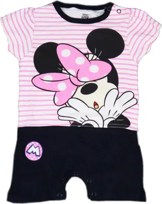 Produktbild von Disney Minnie Maus Baby Kurzarm Body Strampler – Rosa / 74