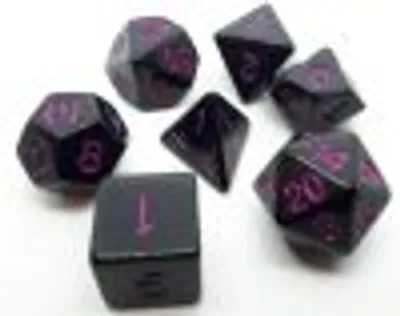 Produktbild von RPG Würfel Set (7) Opaque Black/Purple