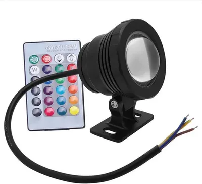 Multicolor RGB LED Unterwasserlampe - Wasserdichter Scheinwerfer für Garten, Brunnen und Landschaft