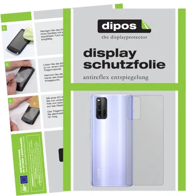 Produktbild von 6x Schutzfolie für Vivo iQOO 3 5G Rückseite matt Displayschutzfolie Folie Display Schutz dipos