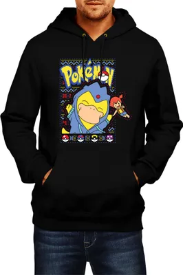 Produktbild von Herren Kapuzenpullover Japan Manga Anime Comics Pokemon 045, Man S / Schwarz
