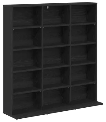 Produktbild von CD Regal Schwarze Eiche 96 x 23,5 x 97,5 cm Holzwerkstoff