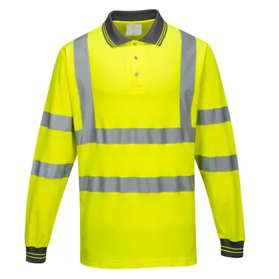 Obrázok produktu pre Portwest S271 Bavlnená pohodlná polokošeľa s dlhým rukávom Yellow Veľkosť M