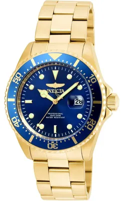 Zdjęcie produktu dla Invicta Pro Diver 22063 Zegarek Męski - Mechanizm Kwarcowy - Stal Nierdzewna z Niebieską Tarcza - 43 mm