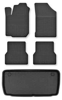 Obrázok produktu pre Vaničkové autokoberce + vaňa kufra pre: Citroen C2 2003-2009 hatchback 5 ks