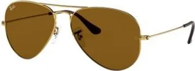 Zdjęcie produktu dla Ray-Ban AVIATOR CLASSIC, Dorosły, Uni , Aviator, Złoto, Soczewki spolaryzowane, Metal