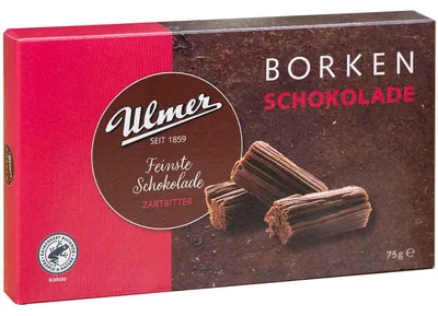 Produktbild von Ulmer Borken Schokolade Zartbitter 75g