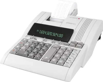 Produktbild von OLYMPIA Druckender Tischrechner CPD-3212S lichtgrau 12-stelliges Display
