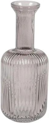 Produktbild von Rasteli - Vase - glas - grau - D8,5 x H20,5 cm