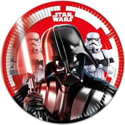 Produktbild von Pappteller Star Wars 23cmØ/8 St.