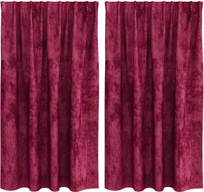 Produktbild von vidaXL Samtvorhänge 2 stk. Weinrot 140 x 140 cm Samt