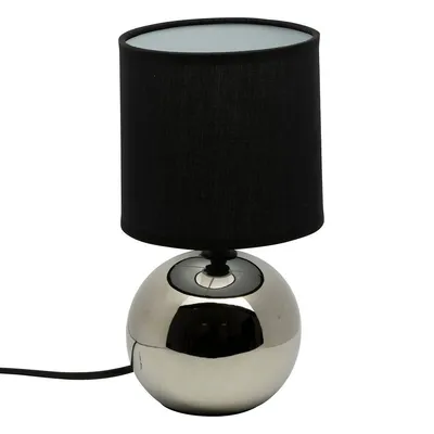 Zdjęcie produktu dla Lampka nocna Timeo CZARNA | SREBRNA