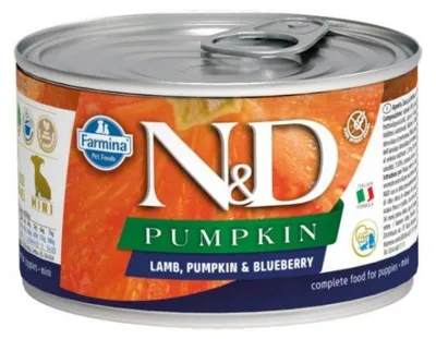 Produktbild von Farmina Nd Dog Lambimpumpkublaubeeren-Welpe 140G