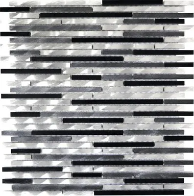 Produktbild von Aluminiummosaik XAM 881 grau schwarz silber 29,8x31,8 cm
