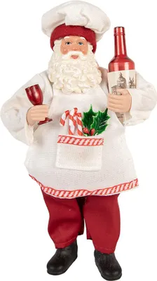 Immagine prodotto di Clayre & Eef decorazione natalizia figura Babbo Natale 15x10x27 cm plastica rossa