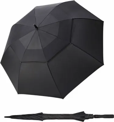 Obrázek produktu pro Doppler Fiber golf AC Air black - partnerský holový vystřelovací deštník