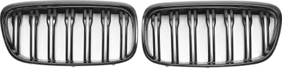 Produktbild von Frontstoßstangen-Kühlergrill Nr. 51137379609/51137379610 für BMW 2er ActiveTourer Frontstoßstangen-Nieren-Kühlergrill Doppelschlitz in glänzendem Schwarz, 1 Paar