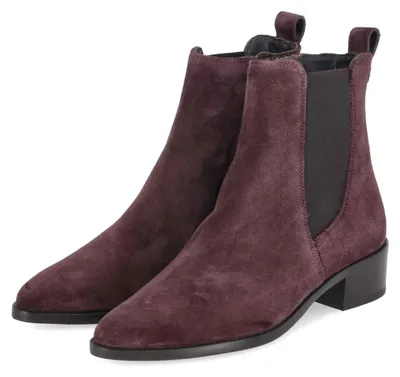 Image de Bottines Chelsea pour femmes, marque Paul Green, couleur rouge, en cuir et matières synthétiques, taille : 37,5