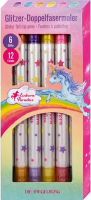 Produktbild von Einhorn-Paradies - Glitzer-Doppelfasermaler