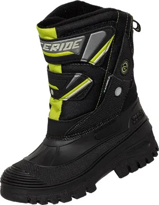 Produktbild von Spirale Schneestiefel Water Resistant Frodo N05-066 black/green, Größe 32 - 39, Warmfutter, wasserdicht,