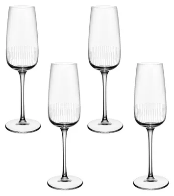 Image de Villeroy & Boch : Set de 4 verres à champagne/vin pétillant Afina