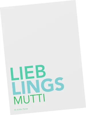 Produktbild von Mr. & Mrs. Panda Grußkarte Mutti - Weiß - Geschenk, Tochter, Spruch, Postkarten, Danke, Postkarte, Mama, Geschenkidee, Ansichtskarten, einzelkarte, Muttertag, bildkarte