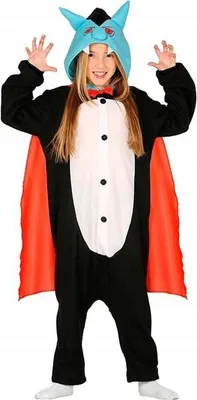 Produktbild von Fiestas Guirca Vampir Kigurumi Kinder Kostüm Halloween 128