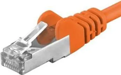 Obrázek produktu pro PremiumCord SP6ASFTP010E Síťový kabel oranžový 1 m Cat6a S/FTP (S-STP) (sp6asftp010E)