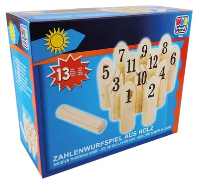 Produktbild von zahlen-Wurfspiel junior 22 cm Holz natur