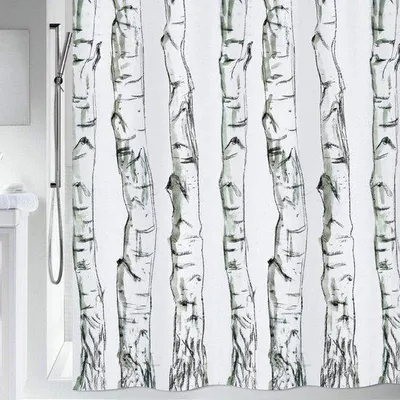 Produktbild von Holzbadezimmerrollo - 180 x 200 cm - Schwarz