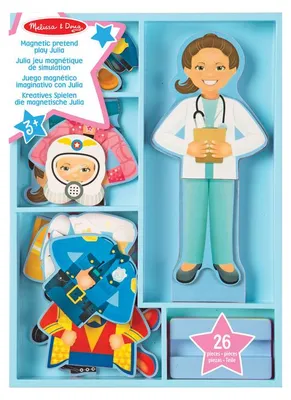 Productafbeelding van Melissa & Doug Houten magnetisch aankleden voor pop