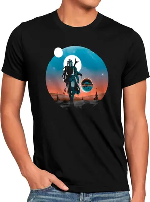 Produktbild von A.N.T. Protect Child Herren T-Shirt yoda mando kopfgeldjäger