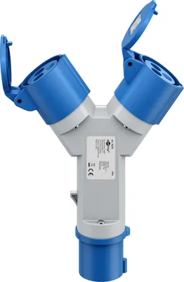 Produktbild von GOOBAY CEE-Adapter Y, 76236, Stecker zu 2x Kupplung
