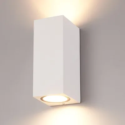 Image de HOFTRONIC - Applique murale LED 8W 690lm 2700K IP65 Blanc Dimmable GU10