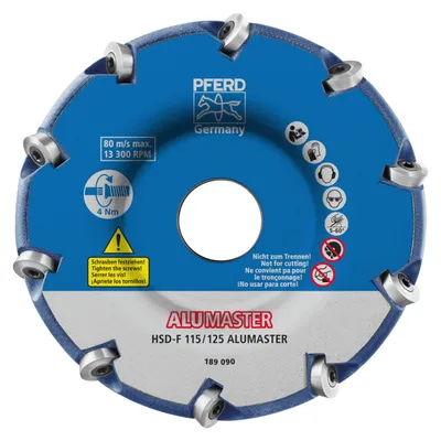 Produktbild von PFERD Milling tools with ALUMASTER cutting inserts, HSD-F design for flat applications, 1 Stück(e)