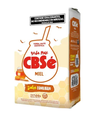 Image de CBSE Thé maté Miel Thé d'Argentine - 500g