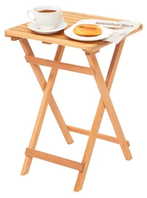 Produktbild von Dmora Gartentisch Stregna 50x50x72 cm Braun, 2-Sitzer Klapptisch