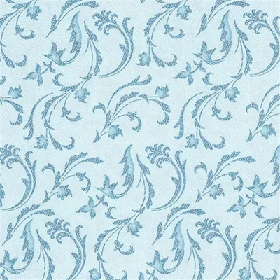 Produktbild von 50 Papstar Servietten ROYAL Collection 1/4-Falz 40 cm x 40 cm türkis Damascato 85003