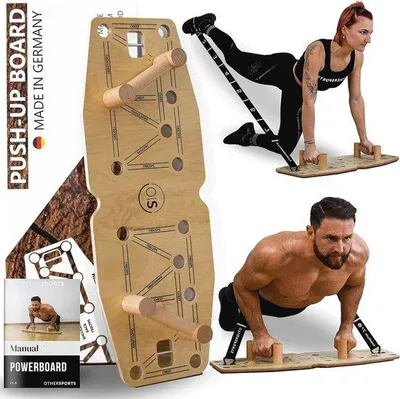 Produktbild von Krafttrainingsboard mit elastischen Bändern für effektives Training