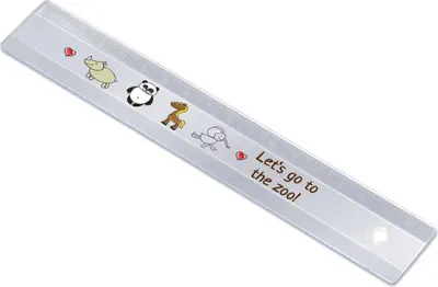 Produktbild von Kunststoff Lineal "16 cm" Weiß