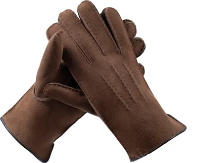 Produktbild von Handschuhe Fingerhandschuhe echtes Lammfell HDS-FING4 LUXIOR braun S