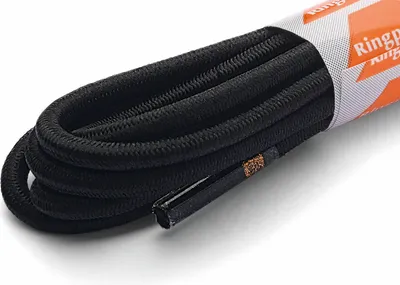 Produktbild von RINGELSPITZ - Rund Gummi – Elastische Schnürsenkel für Maximalen Komfort - 60 cm, schwarz