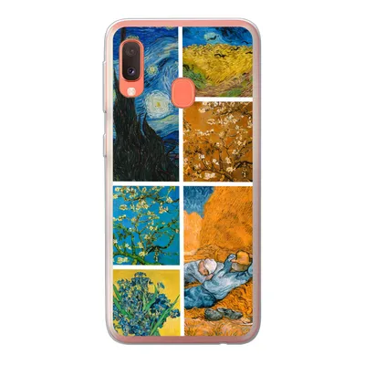 Produktbild von MuchoWow® Handyhülle Schutzhülle Hülle für Samsung Galaxy A20e Van Gogh - Collage - Alte Meister Silikon Softcase Handy Hülle - Abdeckung